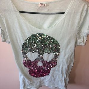 Victoria secret pink sequin shirt